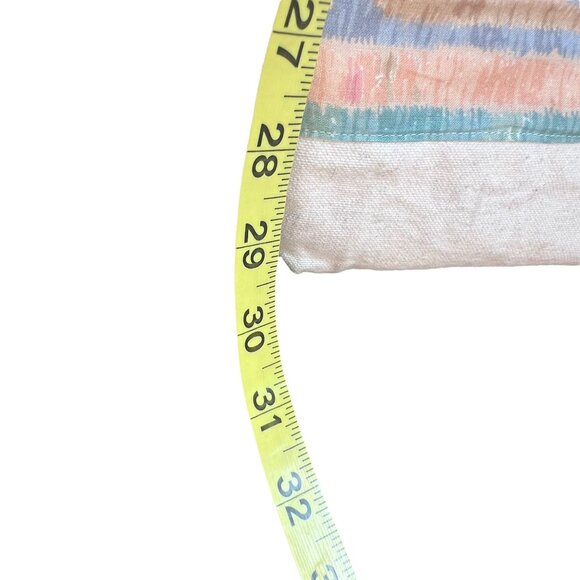 Vintage 90s Cream Multicolor Print Canvas Shoulder Bag - Picture 6 of 7